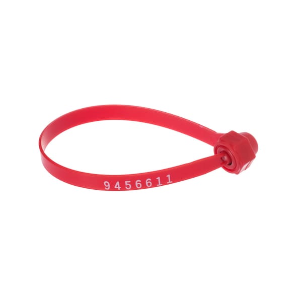 Dickey Mfg Co Bulldog Plastic Seal, 8-1/4in, Red, PP, 1000PK 90501A01-1M - main